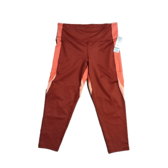 Ideology Women's High Rise Colorblock 7/8 Workout Leggings XL - Picture 2 of 8